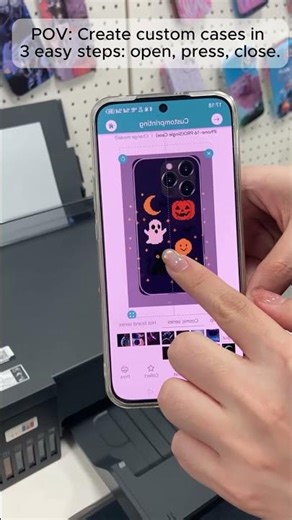POV: Create custom cases in 3 easy steps: open, press, close. #pressmycase #shorts #customphonecase