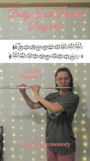 Daily Scale Practice: Day 663 #flute #flutepractice #flutescales