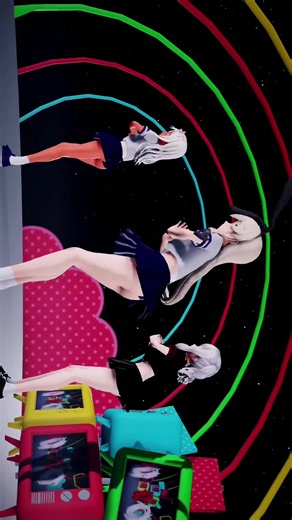 Shimakaze与Kashima的可爱动画舞蹈