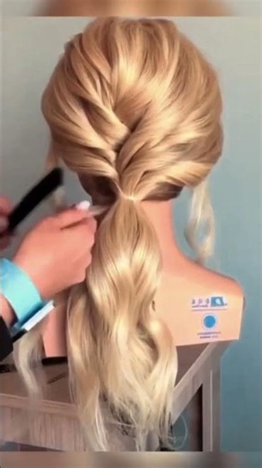That low ponytail braid everyone's asking about #trending #hairstyle #tutorial