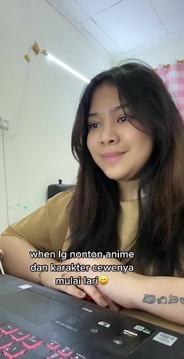 Anime Character Girl Running Away Funny Moment