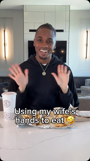 41K views · 4.3K reactions | Using my wife’s hands to eat 酪 #challenge #couple #husband #wife #marriage #funny #viral #trend #couplescomedy #family #marriedlife #husbandwife #married #love #theyoungfam | Carrie Young | Facebook