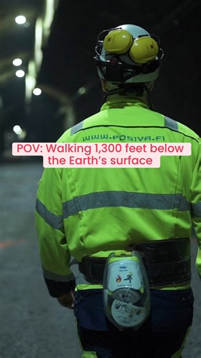 1,300 feet underground inside Finland's ONKALO repository. ➡️ ONKALO is the world's first licensed deep dispsoal site for spent nuclear fuel. ➡️ It will house all of the country's nuclear fuel that's been used to generate a majority of Finland's power. ➡️ The fuel will be safely stored more than 1,300 feet below the Earth’s 🌎 surface in corrosion-resistant canisters. ➡️ The canisters will be embedded into crystalline bedrock, which is among the oldest in the world and was extensively studied to