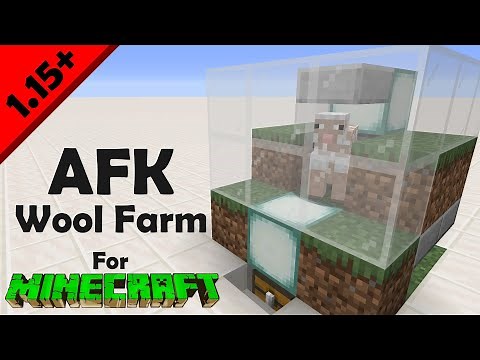 Minecraft 1.15+ Automatic AFK Sheep Shearing Wool Farm