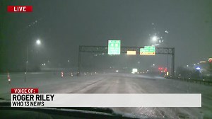 CarCam video from Ames of snow-covered roads