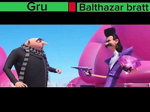 Despicable me 3 opening scene with healthbars
