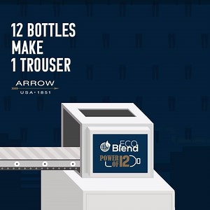 2.5K views · 29 reactions | With the #Powerof12 you get to not just make a difference at work but also on the world. Our new range of concept Trousers - Eco blend Trousers by R-Elan powered by Green Gold uses 12 plastic bottles which would have otherwise ended up in waste. Inbox us to find the range nearest to you. | Arrow 1851 | Facebook