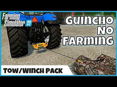 FS22 Mods | Tow Winch Pack, GUINCHO para o FARMING SIMULATOR 22