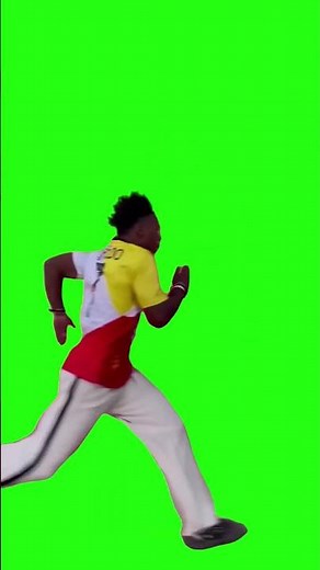 IShowSpeed running out of a Pit meme - Green Screen