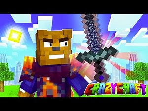 Crafting The INFINITY Sword In Minecraft Crazy Craft