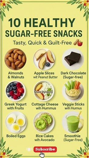 10 Healthy Sugar Free Snacks | No Sugar Snacks for Weight Loss & Better Health #healthyfood