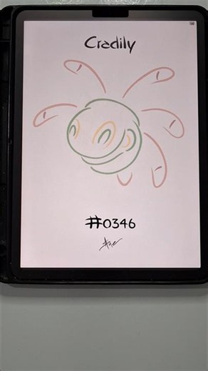 Cradily simple art #pokemon #pokemonart #drawing
