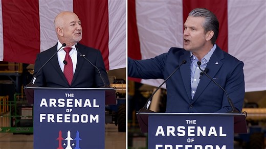 Hegseth, Bezos speak on Blue Origin's role in space defense