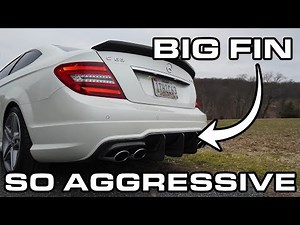 DIY INSTALL: BEST DIFFUSER For Your W204 Facelift Mercedes C Class ! BIG FIN DIFFUSER!!