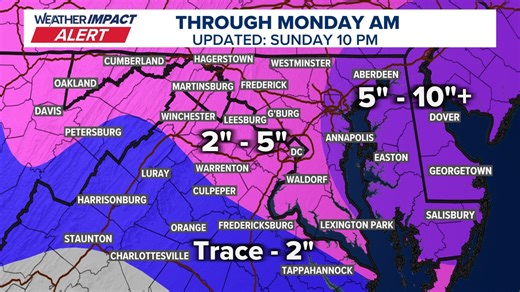 Weather Impact Alert: Waking up to slushy accumulation Monday