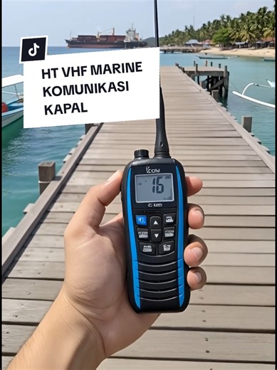 HT Icom M25 VHF Marine Walkie Talkie Jarak Jauh Area Laut Pelabuhan Kapal #icomm25 #htmarine #walkietalkie #wibgajian #gajiansale
