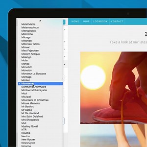 Choose the perfect font with access to over 600 Google Fonts