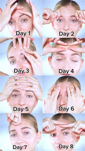 8 days of face fitness exercises for smooth forehead #facefitness #facefitnessexercise #facemassage #faceyogaexercises #facefitnesschallenge #exercise #5077 #fblifestyle | Pitfire