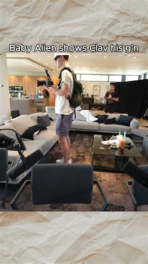 Baby Alien shows Clavicular his weapon