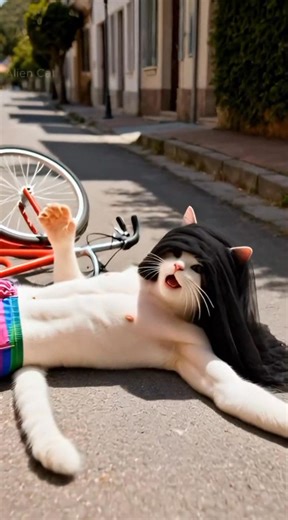 Part 1 An affair sparked by a babydoll.#aicat #catstory #funny #videoviral #fyp | Alien Cat