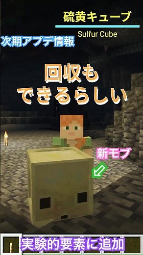 【マイクラ速報】次期アプデ情報 新エリア『硫黄の洞窟』の探し方 あのうわさはホント？？実際にやってみたぞ！ // Snapshot Ver 26.2 「Chaos Cubed」 #shorts