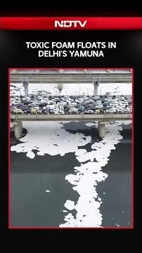 Yamuna River | Toxic Foam Floats In Delhi's Yamuna River