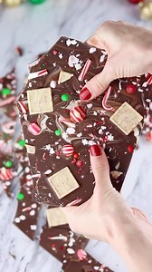 954K views · 10K reactions | Peppermint Dark Chocolate Bark  I’ve...
