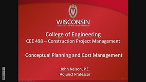 Conceptual Planning and Cost Management (Part A)