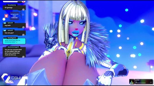 A late night talk with a bouncy castle