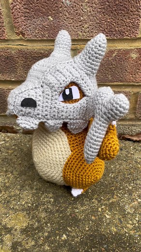First pattern completed from Pokémon Crochet Vol 2 ✅ #crochet #crochetersoftiktok #crochettiktok #crochettok #amigurumi #pokemon #pokemoncrochet #crochetpokemon #pokémon #pokémoncrochet #crochetpokémon #cubone