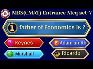 MBS Entrance Model Question 2082 | CMAT Entrance Model Question Set-7 | MBS CMAT MCQ #mbsentrance