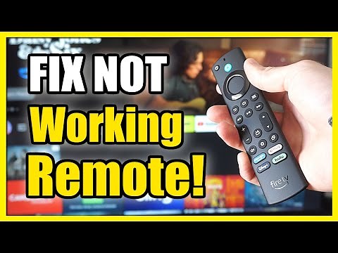 How to Fix your FIRE TV Remote Not Working (Pair Tutorial)