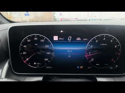 How to use and navigate the drivers display/instrument cluster in a 2024,2025,2026 Mercedes-Benz