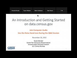 An Introduction and Getting Started on data census gov