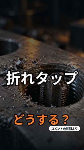 タップが折れたらどうする？折れタップの取り方3つと予防【タップ・ねじ切りの基本】