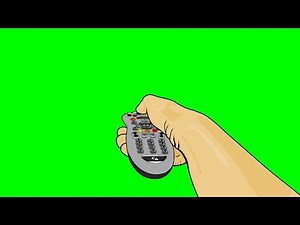 Animated Hand and Remote Control ~ Green Screen