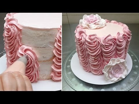 Buttercream Cake Decorating | Easy Buttercream Piping Technique by Cakes StepbyStep.