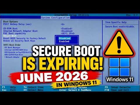 Windows SECURE BOOT is EXPIRING - Update NOW to fix VULNERABILITY