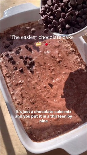 Chocolate Dump Cake #chocolatecake #dumpcake #cake