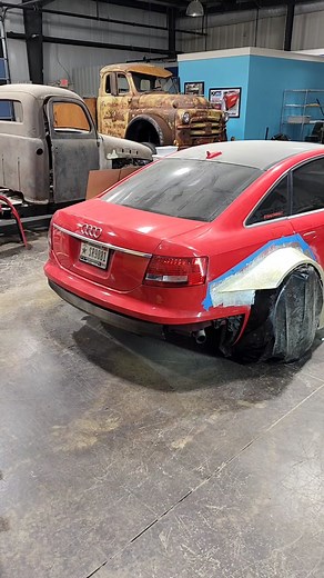 First step in the rear diffuser! . Follow the build @stealthbuilt . on YouTube @Stealthbuilt1 . #Sam #samkimmel #Kimmel #dtm #Stealthbuilt #audi #a6 #widebody #diy