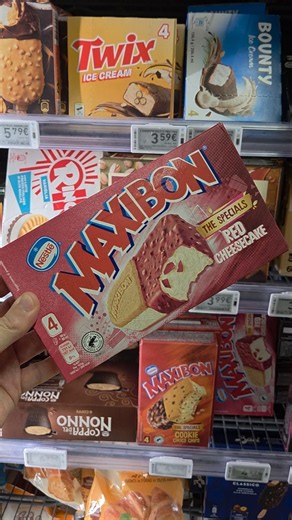 Maxibon Red Cheesecake Eis Sandwich ❤️ #maxibon #gelato