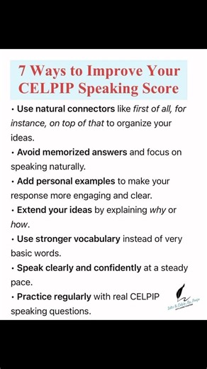 7 Ways to Improve Your CELPIP Speaking Score!! #celpip #celpipspeaking #celpipexam #celpiptest