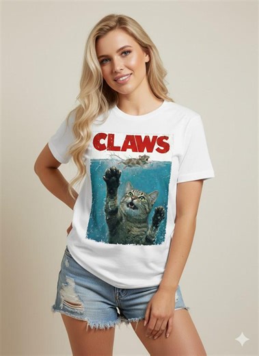 Funny Cat Meme Shirt Hoodie Sweatshirt, CLAWS Parody Cat Lover Gift, Cute Animal Graphic Tee for Men Women, Funny Pet Owner Gift Idea - Etsy