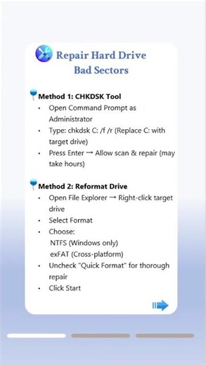 Hard Drive with Bad Sectors? Recover Your Data Safely#badsector #windowstips #filerecovery