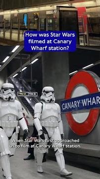 Here’s how Star Wars filmed at Canary Wharf station! 🚇🎬