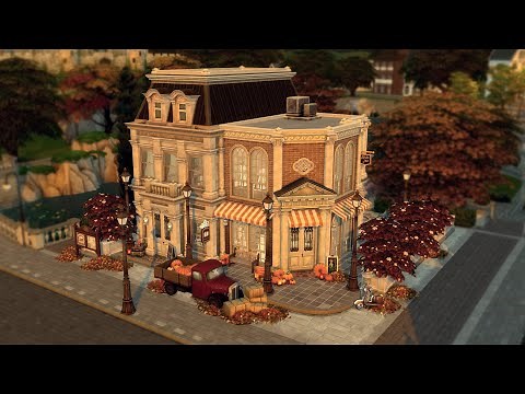 Bookstore & Boutique 🍂📚 // The Sims 4: Speed Build (With CC)