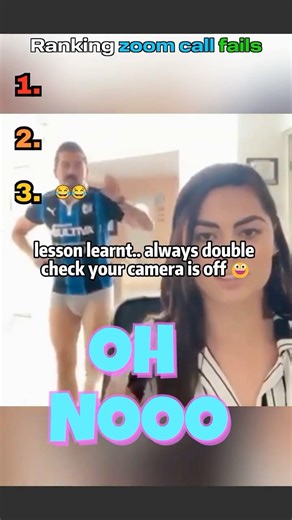 ZOOM CALL FAILS Ranking 💻💥 #shorts #viralshorts #zoomfails #workfromhome