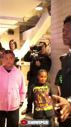 ishowspeed meets kim Kardashian and her kids