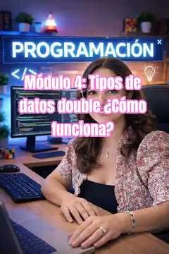 Módulo 4: Tipos de datos double ¿Cómo funciona? #programacióndesdecero #csharp
