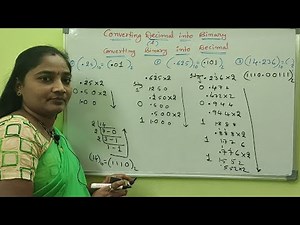 Computer Number System|| Part -5 || Converting Decima into Binary l Both in Telugu And English